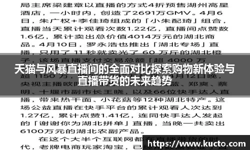天猫与风暴直播间的全面对比探索购物新体验与直播带货的未来趋势